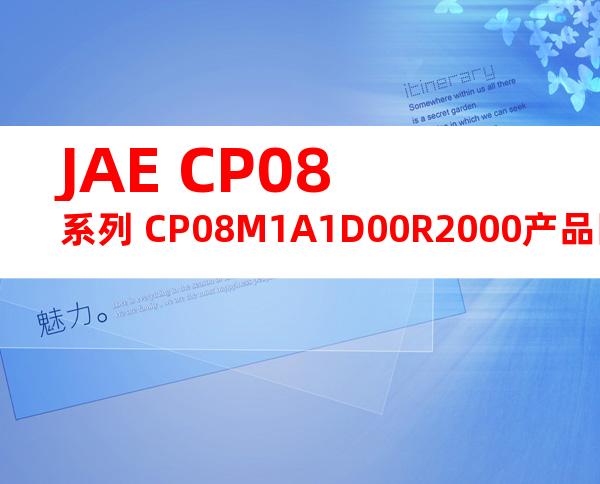 JAE CP08系列 CP08M1A1D00R2000产品图纸